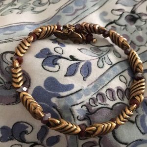 Alex and ani bracelet gold with beads